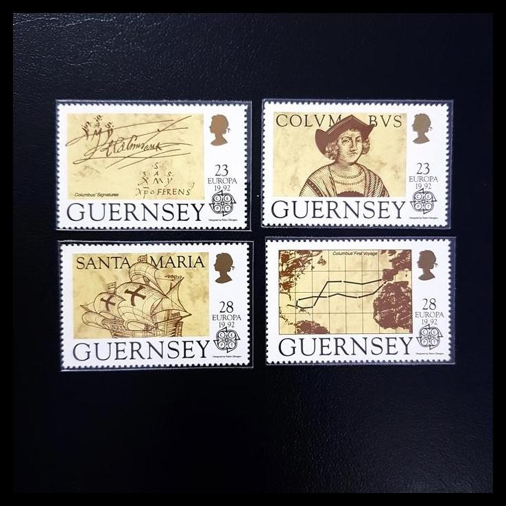 

DISKON PRANGKO 500TH ANNIV. CHRISTOPHER COLUMBUS DARI GUERNSEY. SET. MNH !!!!!!