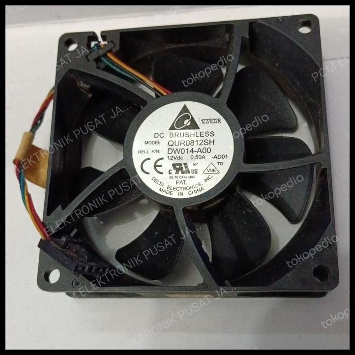 BEST DEAL 2097 FAN KIPAS DELTA 12 VOLT 3PIN 3 PIN 8CM 8 CM 8X8 QUR8012SH 0.50A 