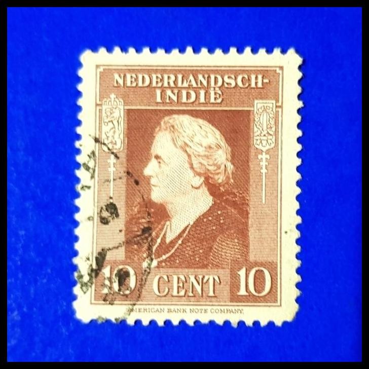 

GRATIS ONGKIR PRANGKO INDONESIA NED INDIE MASA NICA. 1945. RATU WILHELMINA 10 CENT !