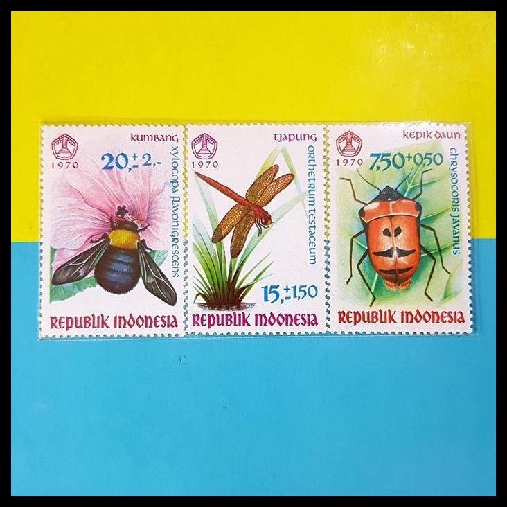 

BEST DEAL PRANGKO INDONESIA 1970. SERANGGA. SET. KAT. 200K !!!!!!