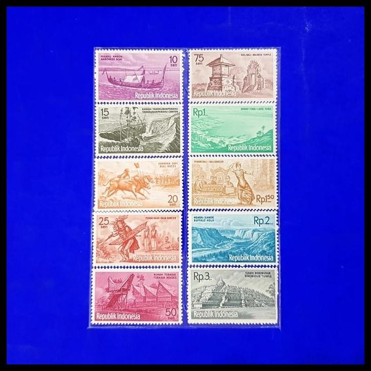 DISKON PRANGKO INDONESIA. 1961. PARIWISATA. SET LENGKAP. KONDISI LUX 