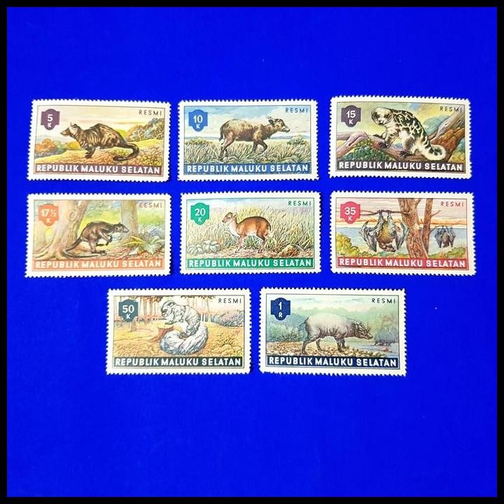 

TERBARU PRANGKO RMS 1953. BINATANG/ MAMMAL C.T. RESMI. SET LENGKAP 8 PRANGKO !!!!