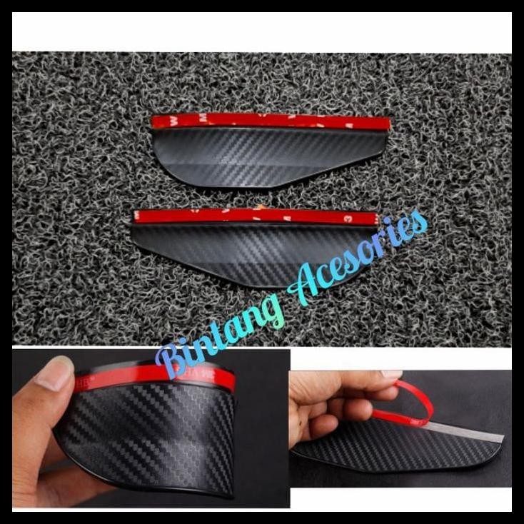 DISKON TALANG AIR SPION MOBIL ALL AVANZA XENIA VELOZ MOTIF CARBON HITAM 