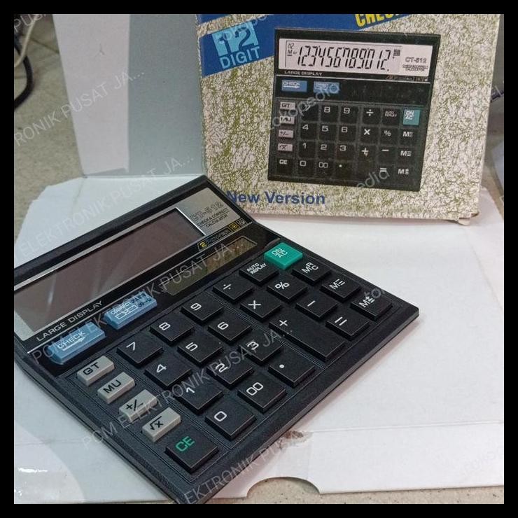 

DISKON 1697 KALKULATOR CALCULATOR 112 STEPS CHECK CORRECT 12 DIGIT CT-512 !!!!!!