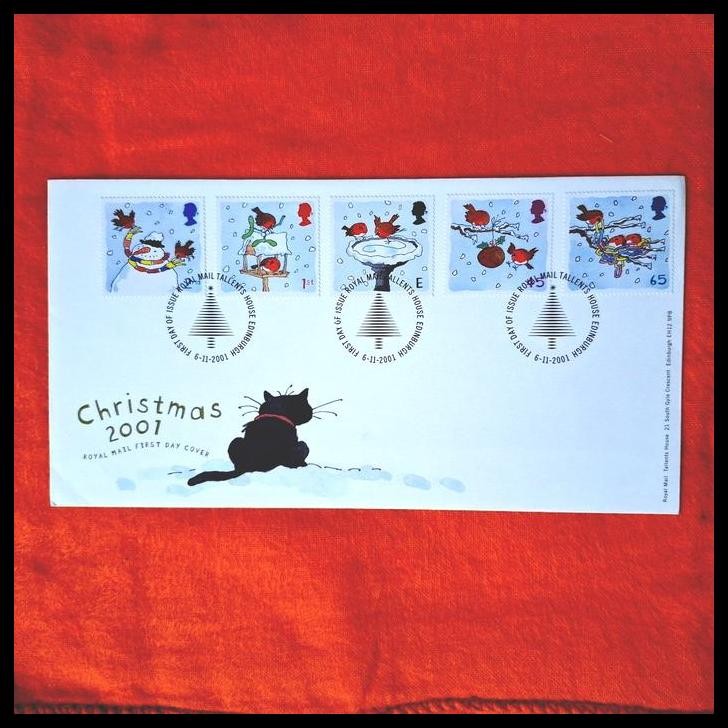 

HOT DEAL PRANGKO TEMA CHRISTMAS/ NATAL. FDC DARI INGGRIS/ GREAT BRITAIN. CHRISTMAS 2001. !!!!!!