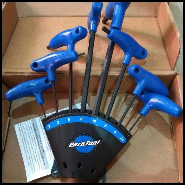 KUNCI L SET HANDLE HEX WRENCH SET with HOLDER PARK TOOL PH-1.2