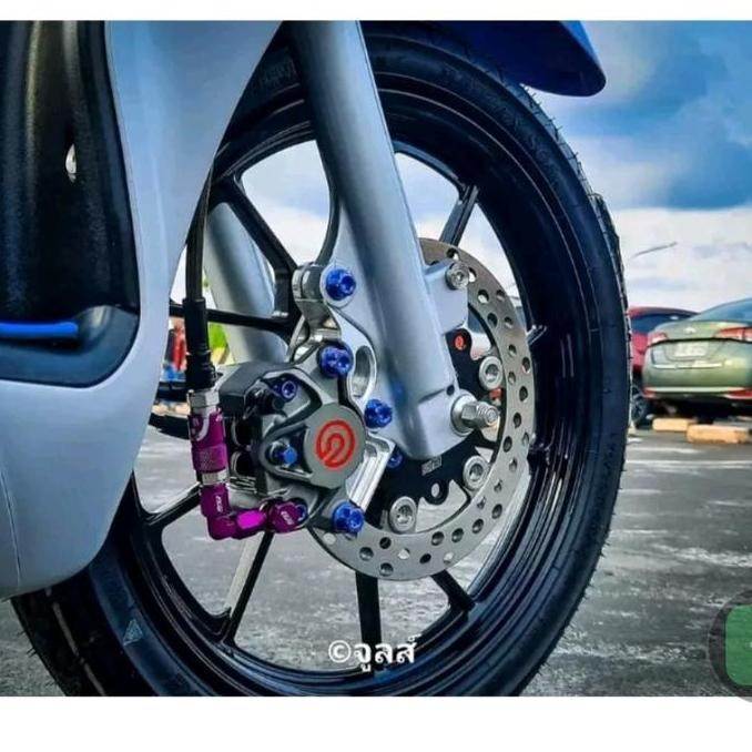 Budi Santoko - Bracket Kaliper 2 Piston Disc 220Mm Mio Sporty Breket Disc Mio Sporty