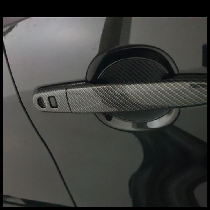 DISKON PELINDUNG GAGANG PINTU MOBIL CALYA SIGRA CARBON ORIGINAL 