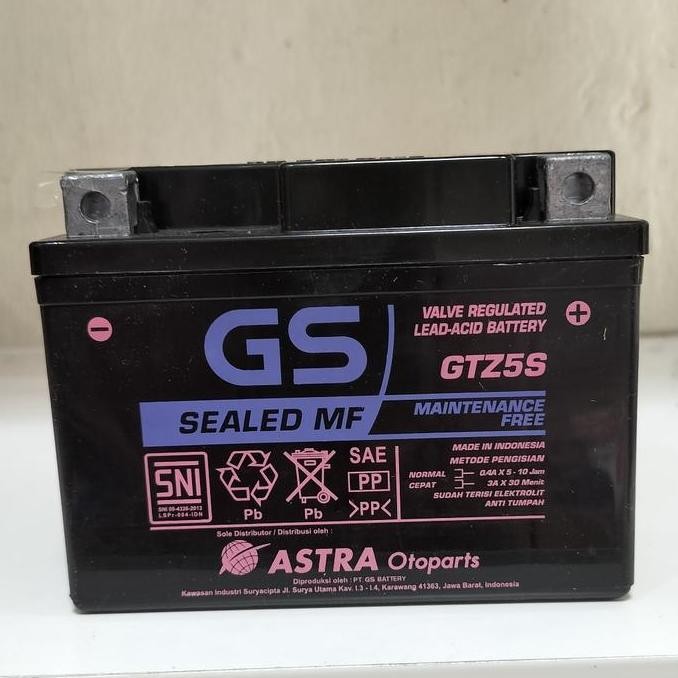 Aki Original Honda Beat, Kharisma, Supra X 125, Scoopy GTZ5S GS Astra