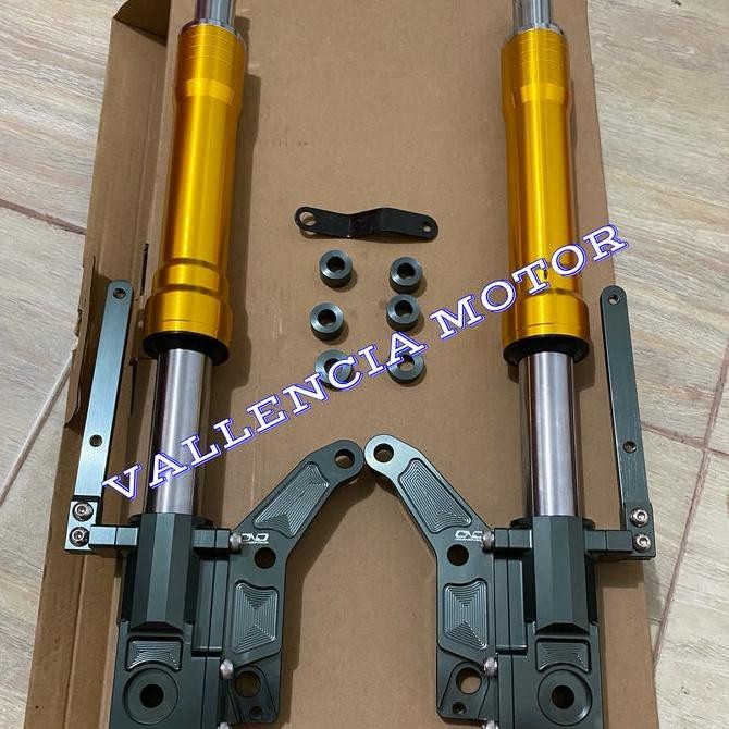 SHOCK DEPAN NUI YAMAHA AEROX 155 NVX - usd aerox155 nui doube disc