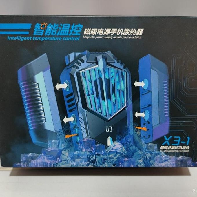 PROMO X3-1 Phone Cooler with battery fan pendingin HP dengan baterai