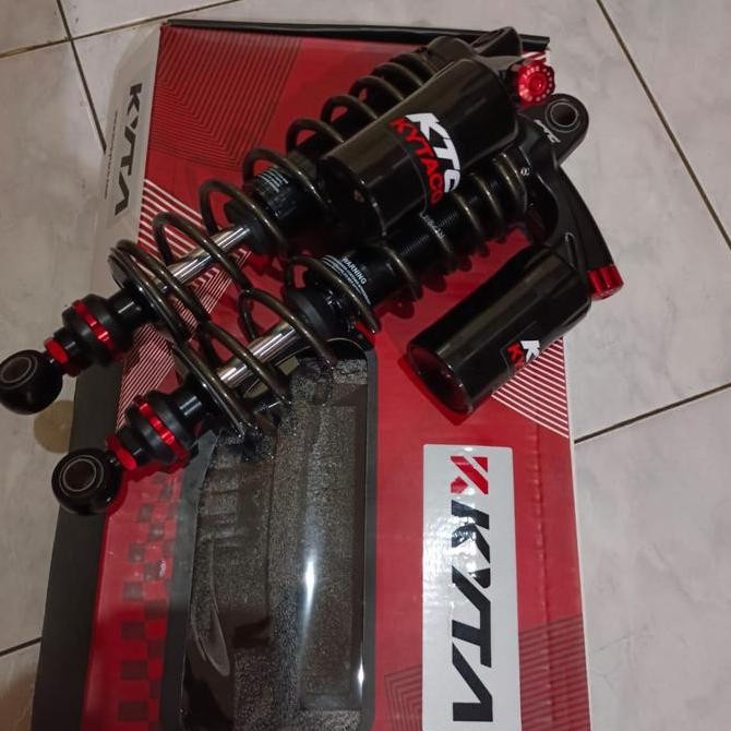 SHOCK BREAKER BLK TABUNG ATAS KTC KYTACO UK 320MM RX KING BLACK RED