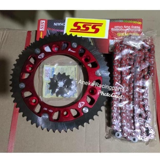 Gir set KLX 150 thor satu set rantai sss dan gir depan / gear set KLX