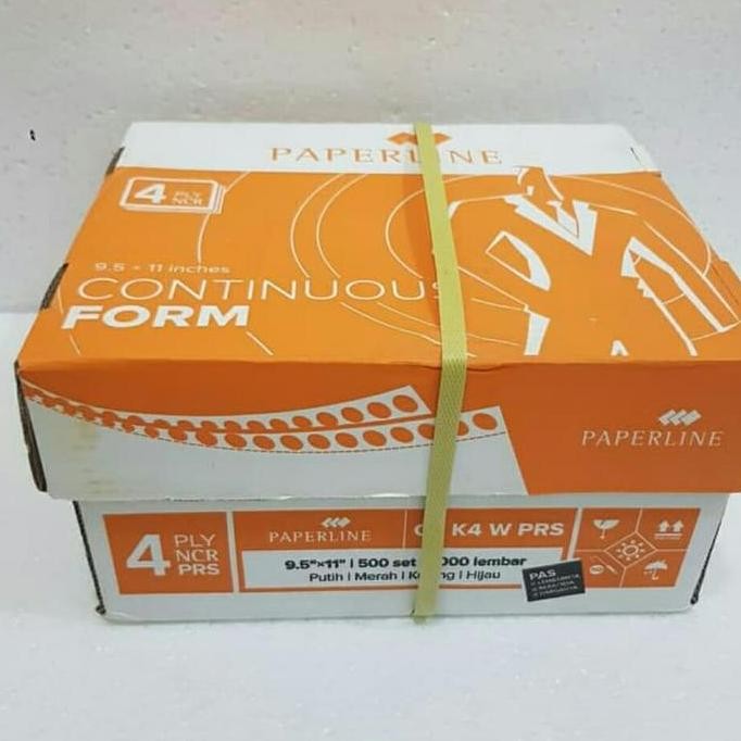 

Continuous form Sidu paperline 9 1/2 x 11 : 2 K4 (4 ply ) PRS / bagi 2