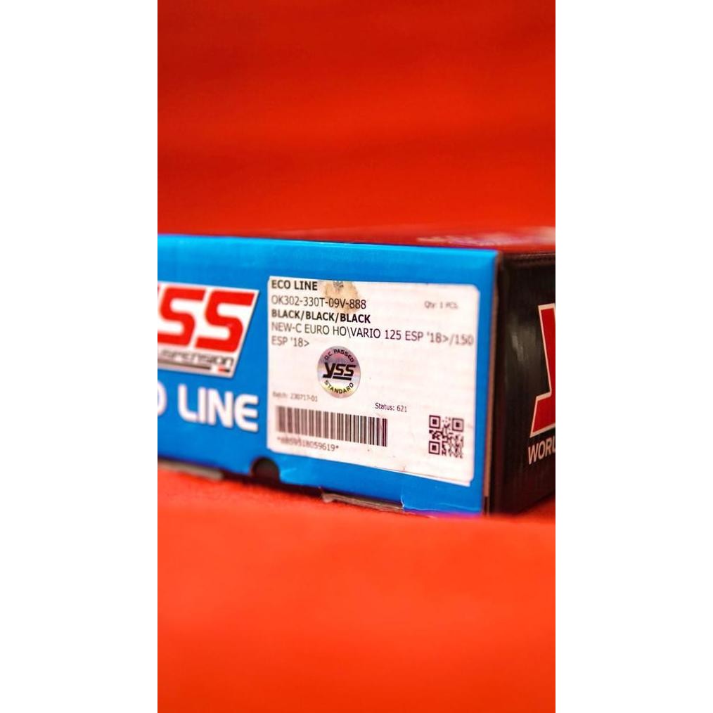 Shock YSS Mio Beat Vario 330MM C Euro Tabung Bawah Hitam Hitam