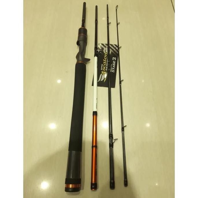 BARU JORAN ABU GARCIA SUPER ASCALON AAC664MH 198cm 10-20lb TRAVEL ROD BC