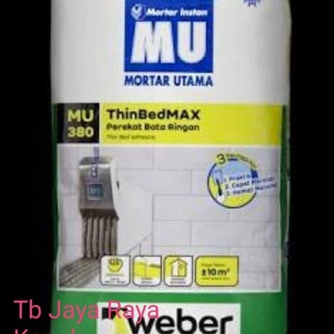 MU380 Lem Hebel Mortar MU 380 Perekat Bata Ringan Semen Instan