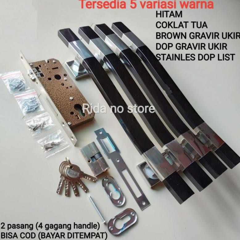 Handle kunci set 33 cm / gagang pintu rumah dan kunci