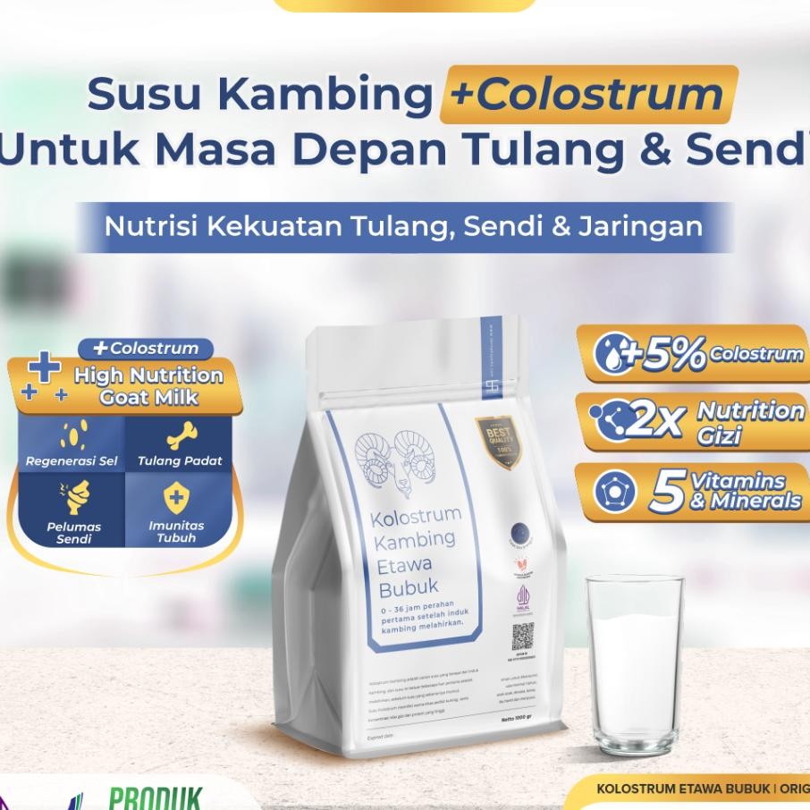 

Ternak Syams Susu Kambing Etawa Bubuk Plus Kolostrum Gr Rasa Natural Rendah Gula Mengatasi Asam Urat Nyeri Sendi Osteoporosis Kebas Keram Kesemutan Pengeroposan Tulang Syaraf Kejepit Lansia Pegel Linu Diabetes Hipertensi Alami Ter