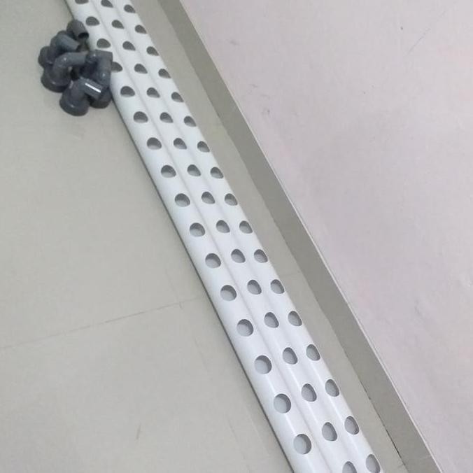 PIPA HIDROPONIK 2 1/2 INCH 150 CM 15 LUBANG PARALON 2,5" PVC
