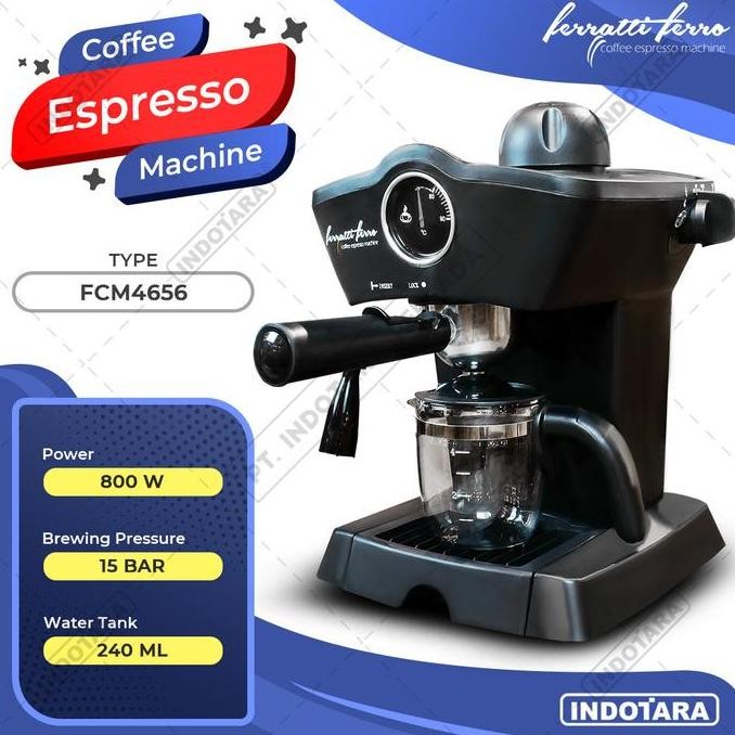 Mesin Kopi Espresso / Espresso Machine Ferratti Ferro FCM-4656