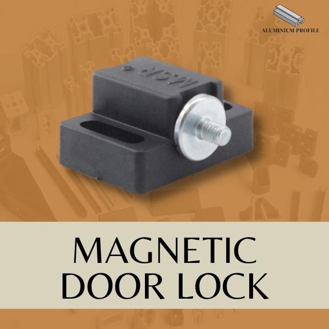Magnetic Door Lock Kunci Pintu Magnet Aluminium Profile
