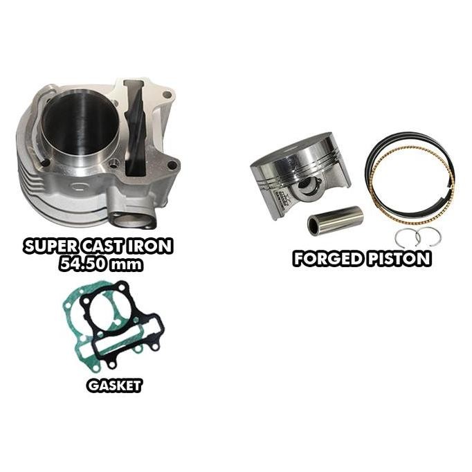 Blok BRT BEAT KARBU Piston 54.50 Bore Up Beat Scoopy Karburator 130cc