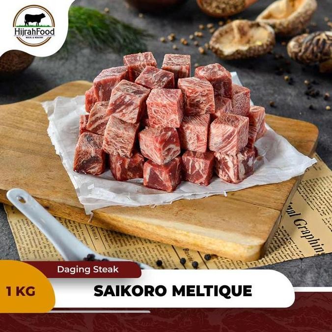 

Beef Saikoro Wagyu Meltique / Beef Cubes Premium (Qty. 1 Kg)