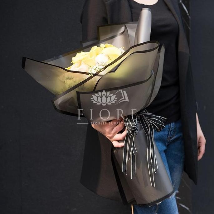 

[20 LEMBAR] Flower Wrapping Paper Transparan List