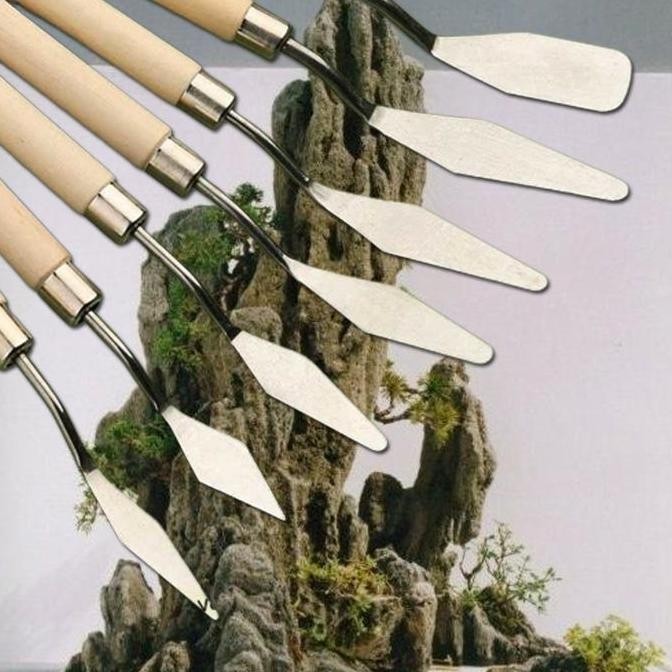 ready  Cetok Kecil Sendok Mini Semen Pembuat Relief Pot Bonsai