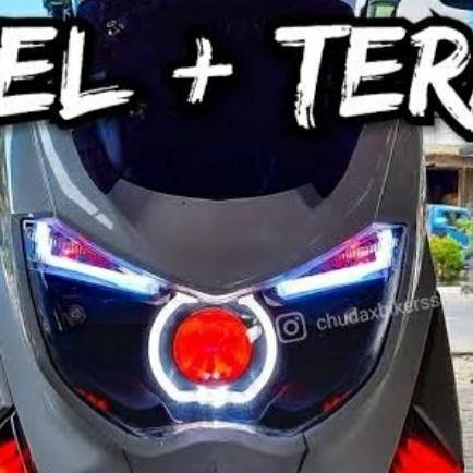 Lampu Projie Nmax Old Sepaket Reflektor Headlamp Biled Drl alis Aes