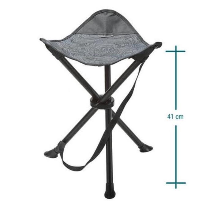 kursi lipat grey trid quechua bangku lipat kursi mancing