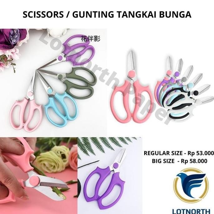 

GUNTING KHUSUS FLORIST | GUNTING TANGKAI BUNGA & KERTAS & JUTE & GONI