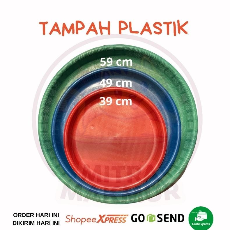 Great - Tampah Bulat Plastik Size S-M-Xl / Wadah Nasi Kebuli / Tampah Tumpeng Ready Stok