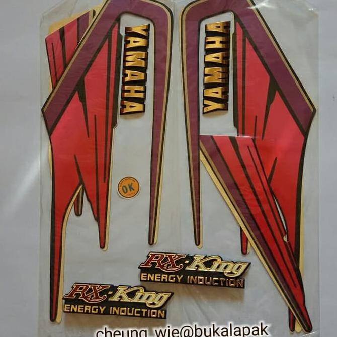 striping rx king 1995 lis body + emblem tangki yamaha kw super