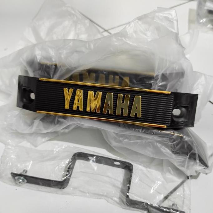 emblem kumis yamaha rx king rx special rxk + braket besi ori