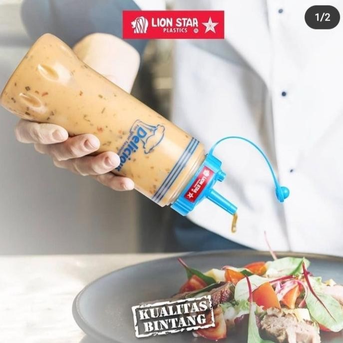 Lion Star - Botol Kecap / Bistro Sauce Keeper / Botol Minyak Plastik Lion Star / Botol Saos Baru