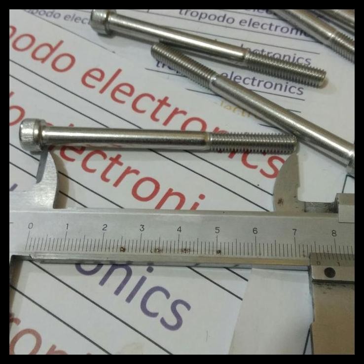 GRATIS ONGKIR BAUT L M6X75 STAINLESS STEEL