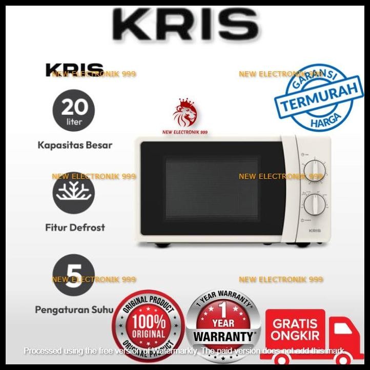 TERMURAH KRIS 20 LTR MICROWAVE HITAM/PUTIH KRIS MICROWAVE OVEN WHITE BLACK 20L 