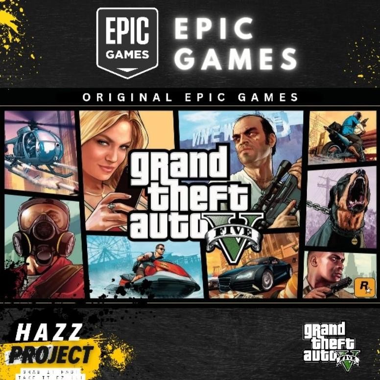 NEW GTA V/ GTA 5 Online Premium Edition PC Original - Epic Games - FiveM/Roleplay [terbaik][terlaris