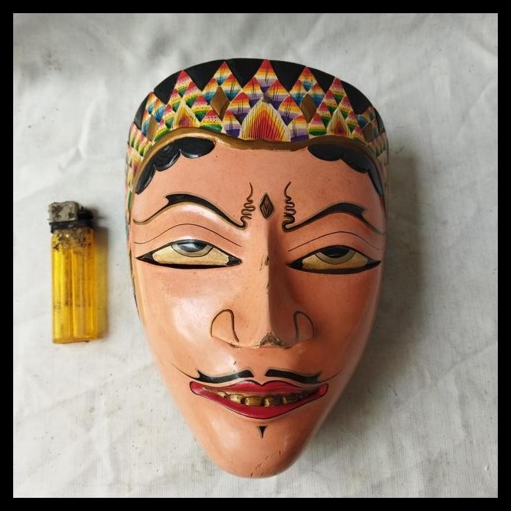 TERBARU PAJANGAN DINDING TOPENG KAYU UKIR HALUS 