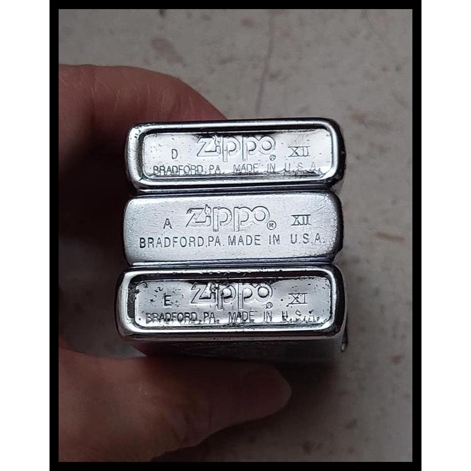 BEST DEAL KOLEKSIAN LIGHTER ZIPPO BRADFORD USA LAMA BEKAS 3 BUAH 