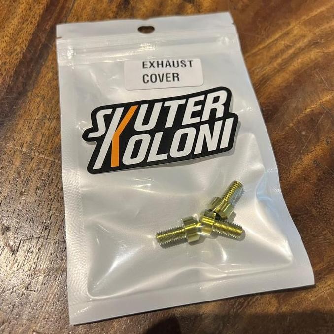 Titanium Bolt Baut Cover Knalpot Vespa Sprint Primavera 3v iget abs