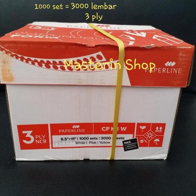 

TERBARU! Continous Form/Kertas komputer 9.5"x11" 3 Ply (K3 FULL)merek PAPERLINE
