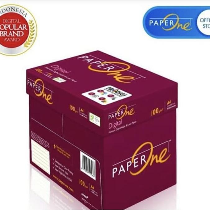 

PROMO! Paper One A4 100 gram/ 1 Box/ khusus Gosend Grab Express Max : 2 Box
