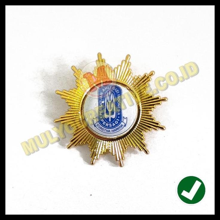 DISKON LENCANA PERSAGI MODEL MATAHARI MURAH LENCANA PIN LOGO PERSAGI 