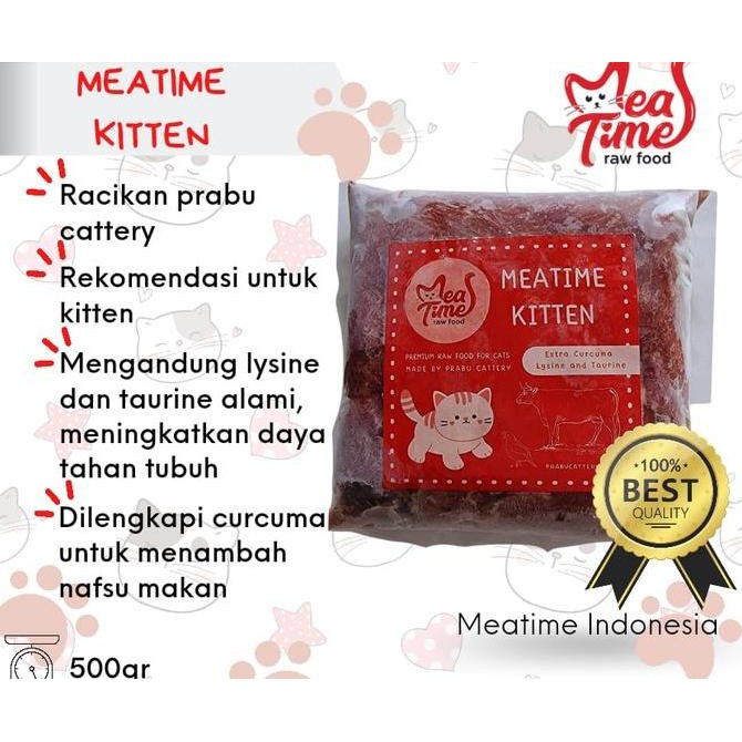 

Promo Meatime premium (Raw Food Prabu Cattery) COD