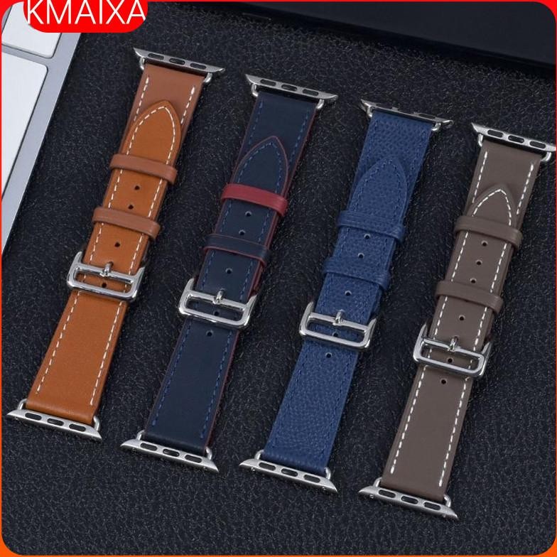 NEW MODEL Single Tour Ring Leather Strap for Apple Watch Ultra 2 49mm 46mm 45mm 41mm SE 44mm 40mm 38