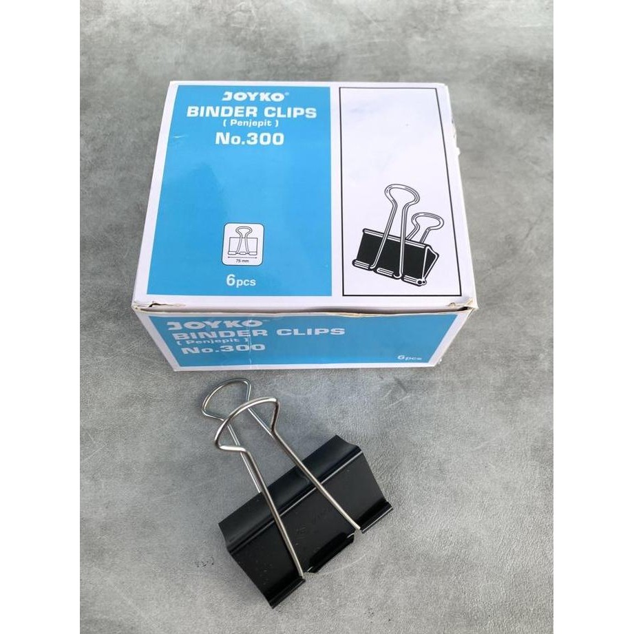 

Binder Clip Joyko 300 | Klip Penjepit Kertas Kantor Sekolah