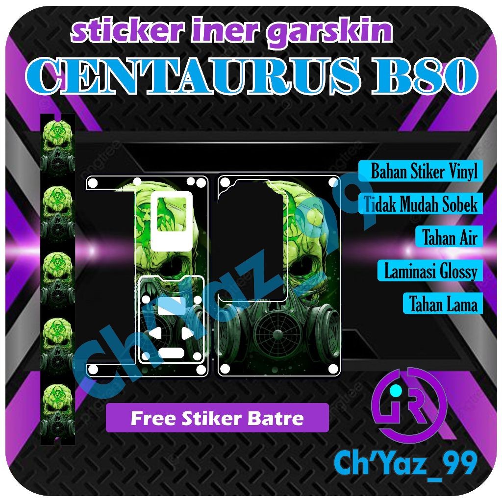 

*Premium Quality* Chyaz99 B80 Iner Glossy Laminasi 29 Garskin Custom Stiker Maxdecal Bkn Case COD